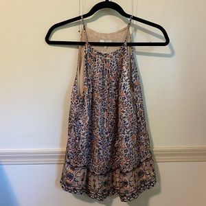 Joie Gold Shimmer Halter Top